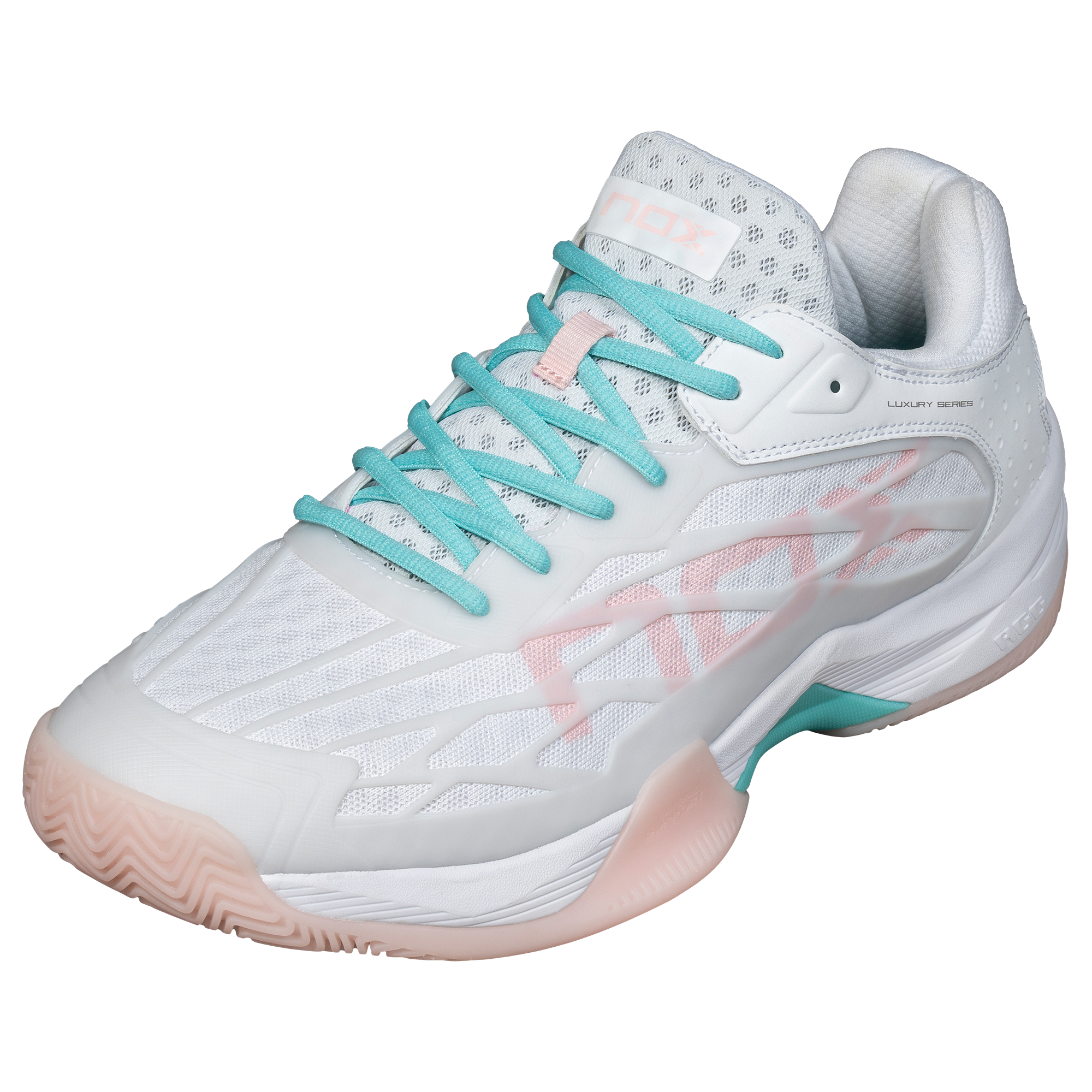 NOX AT10 LUX WHITE/POTPURRI platform shoes