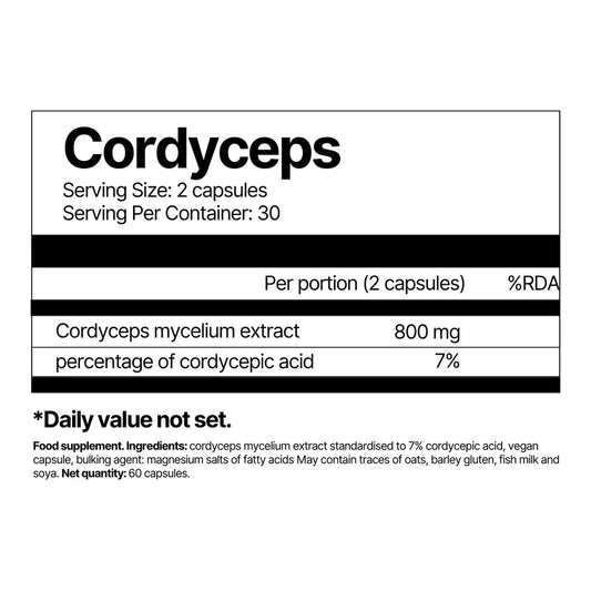 4Endurance "Cordyceps" natūralus kordicepso papildas