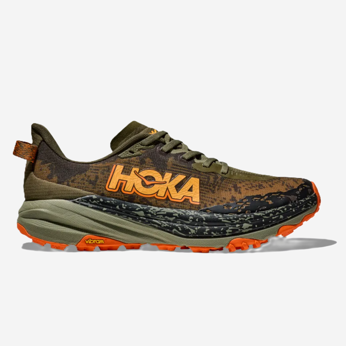 Hoka Speedgoat 6 Wide wide men's trail boots (sp. Brown/camouflage)