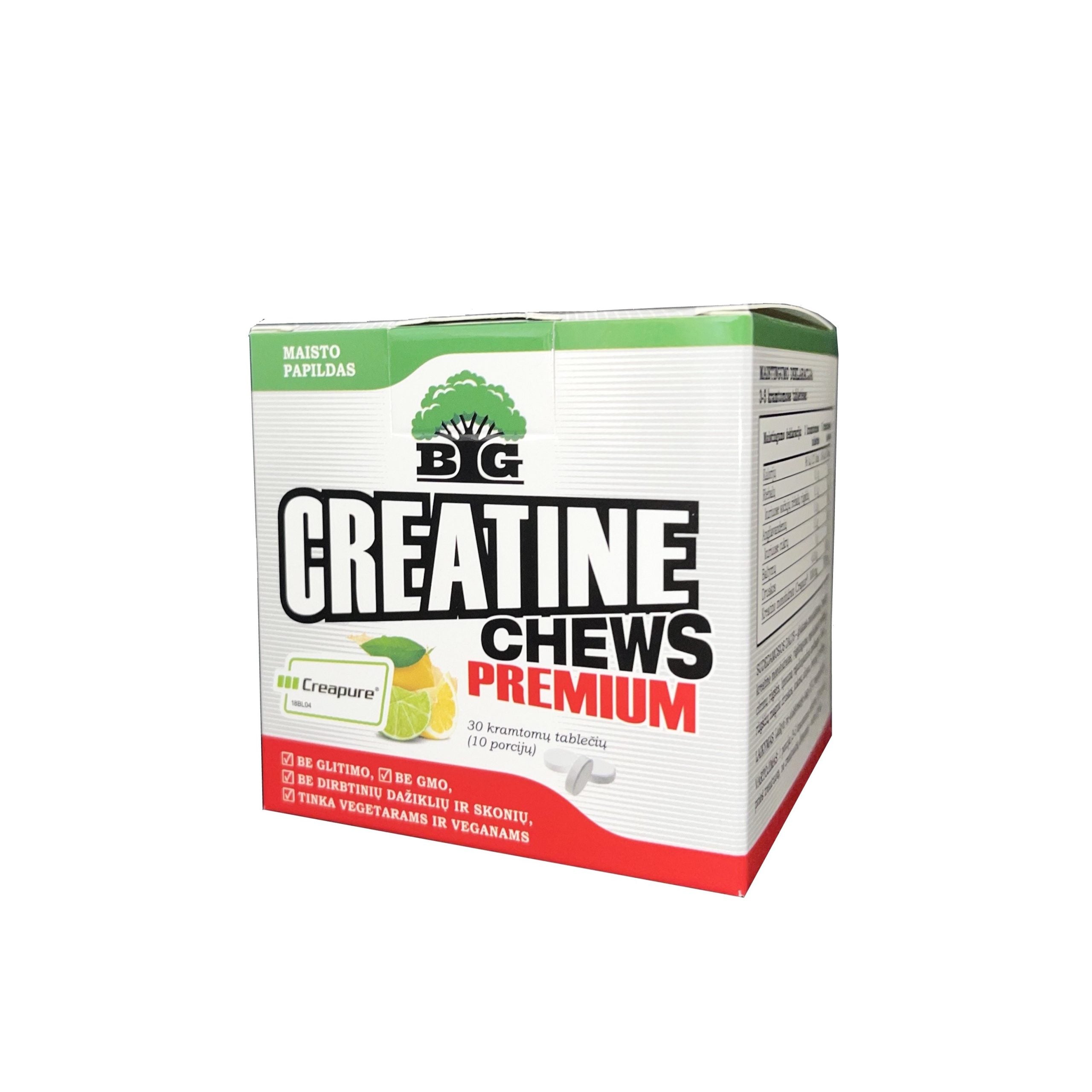 Baltų Galia Creatine Chews Premium 30 chewable tablets