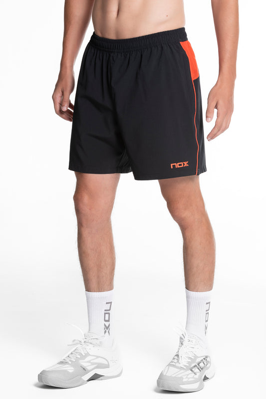 Šortai vyrams NOX TEAM SHORTS Regular Black/Red
