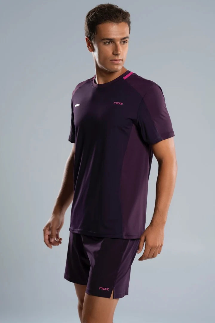 Nox Pro Blackberry vyriški padelio marškinėliai