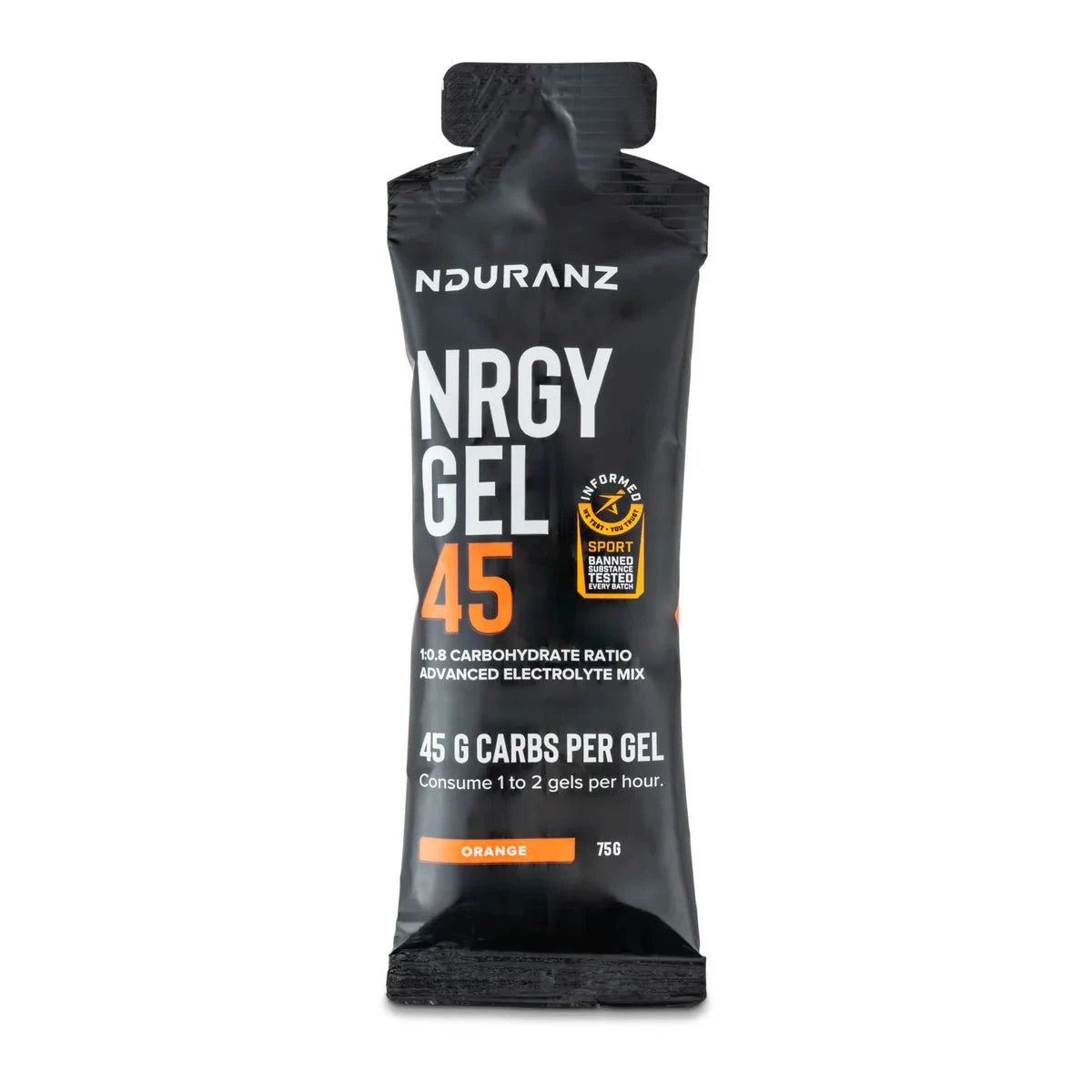 NDURANZ NRGY UNIT GEL 45G CARBS