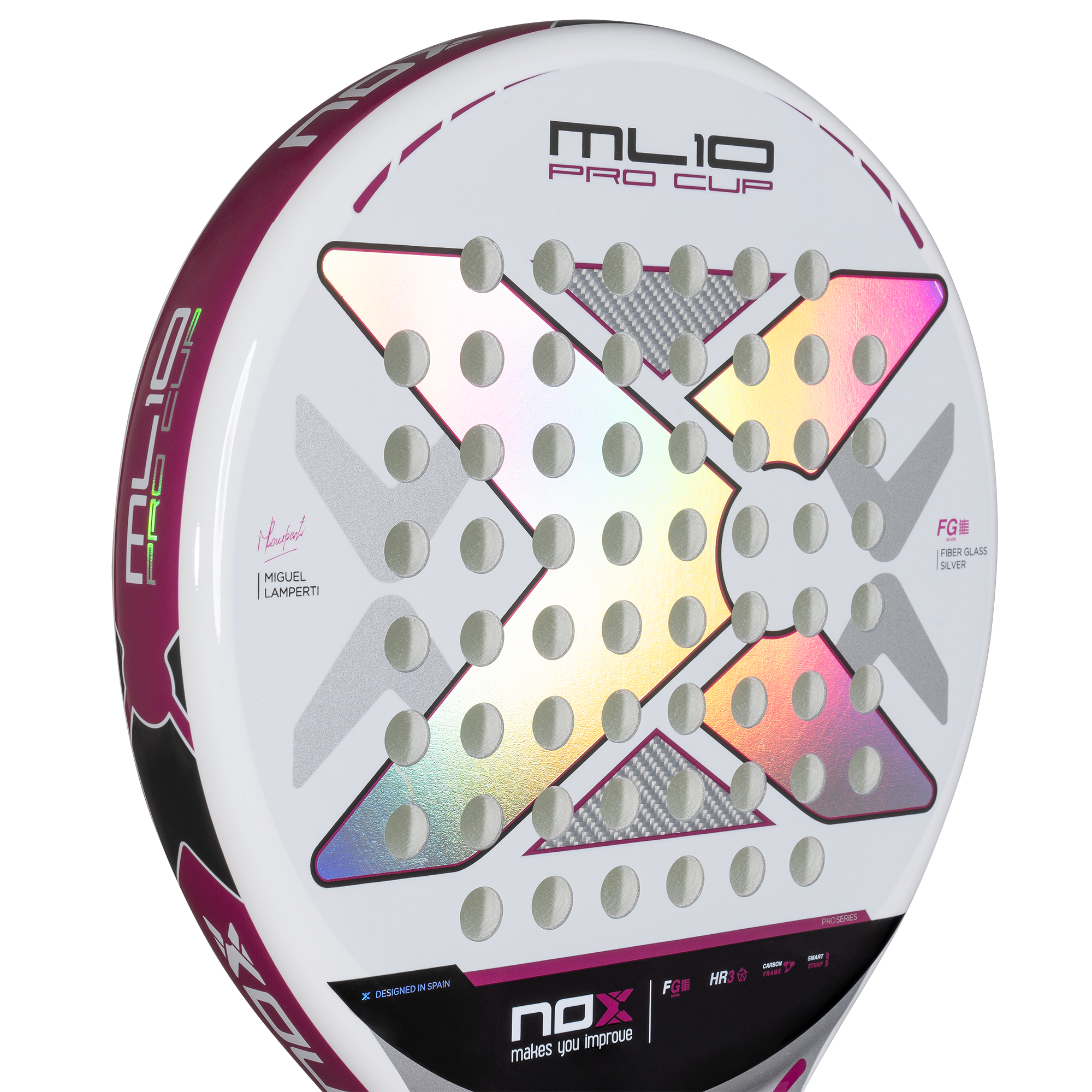 Padelio raketė NOX 2025 ML10 Pro Cup SILVER by Miguel Lamperti
