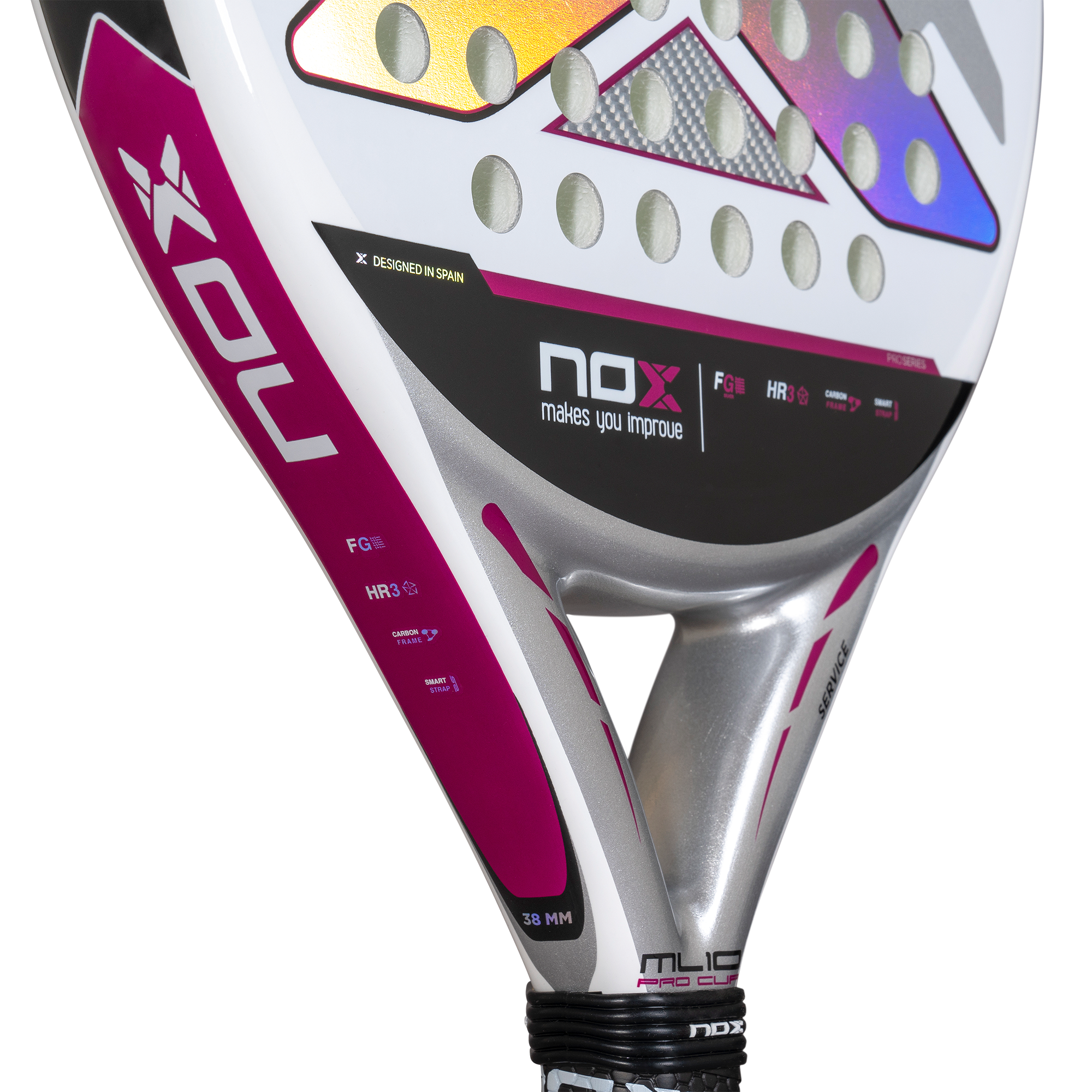 Padelio raketė NOX 2025 ML10 Pro Cup SILVER by Miguel Lamperti