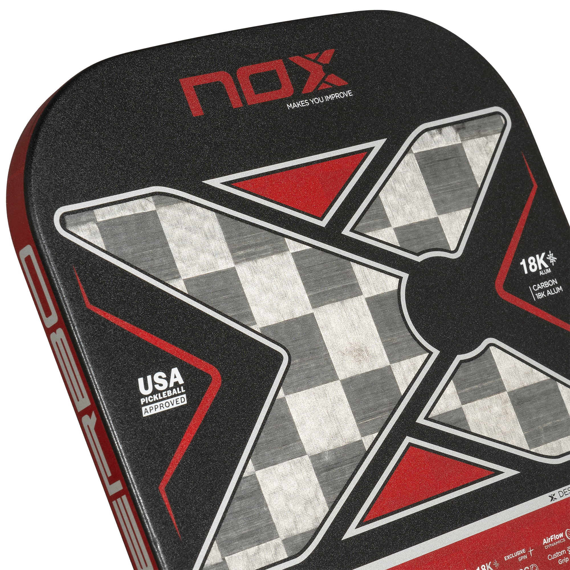 NOX LUXURY NERBO 18K ALUM-CARBON PickleBall Racket