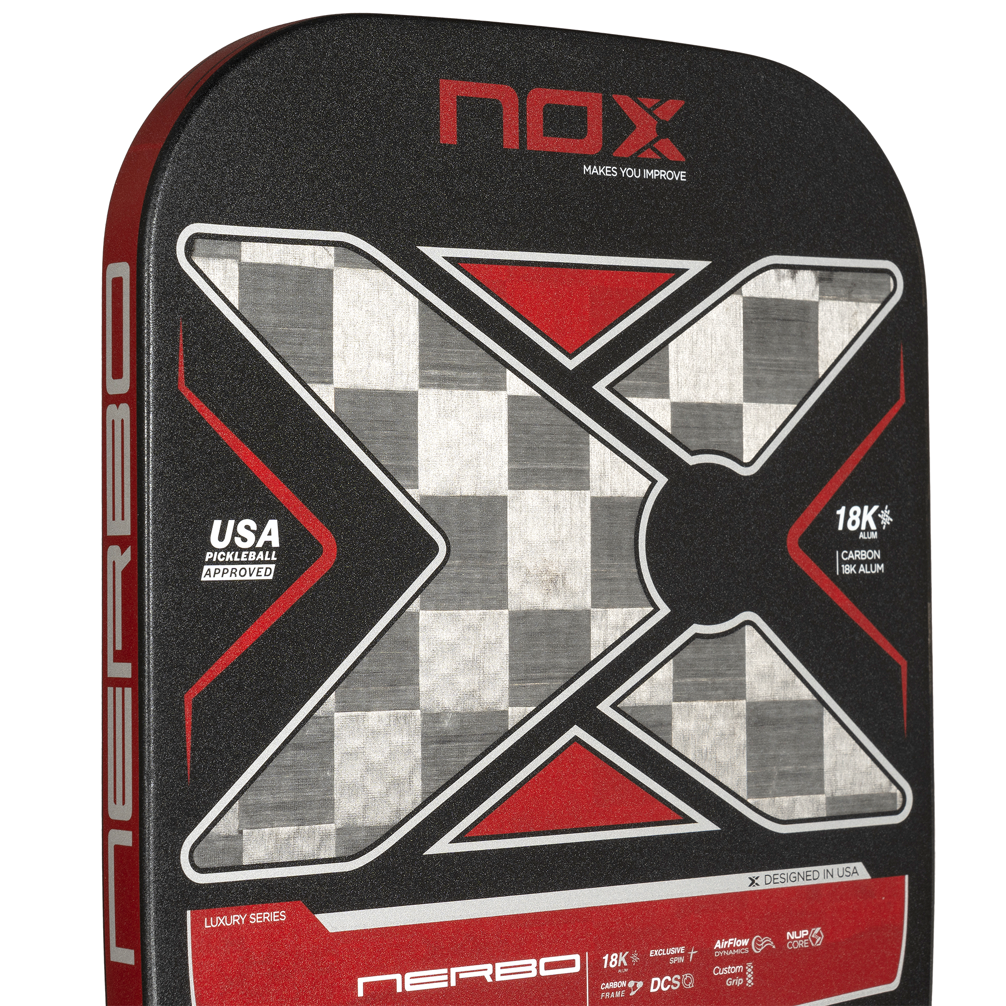 NOX LUXURY NERBO 18K ALUM-CARBON PickleBall Racket