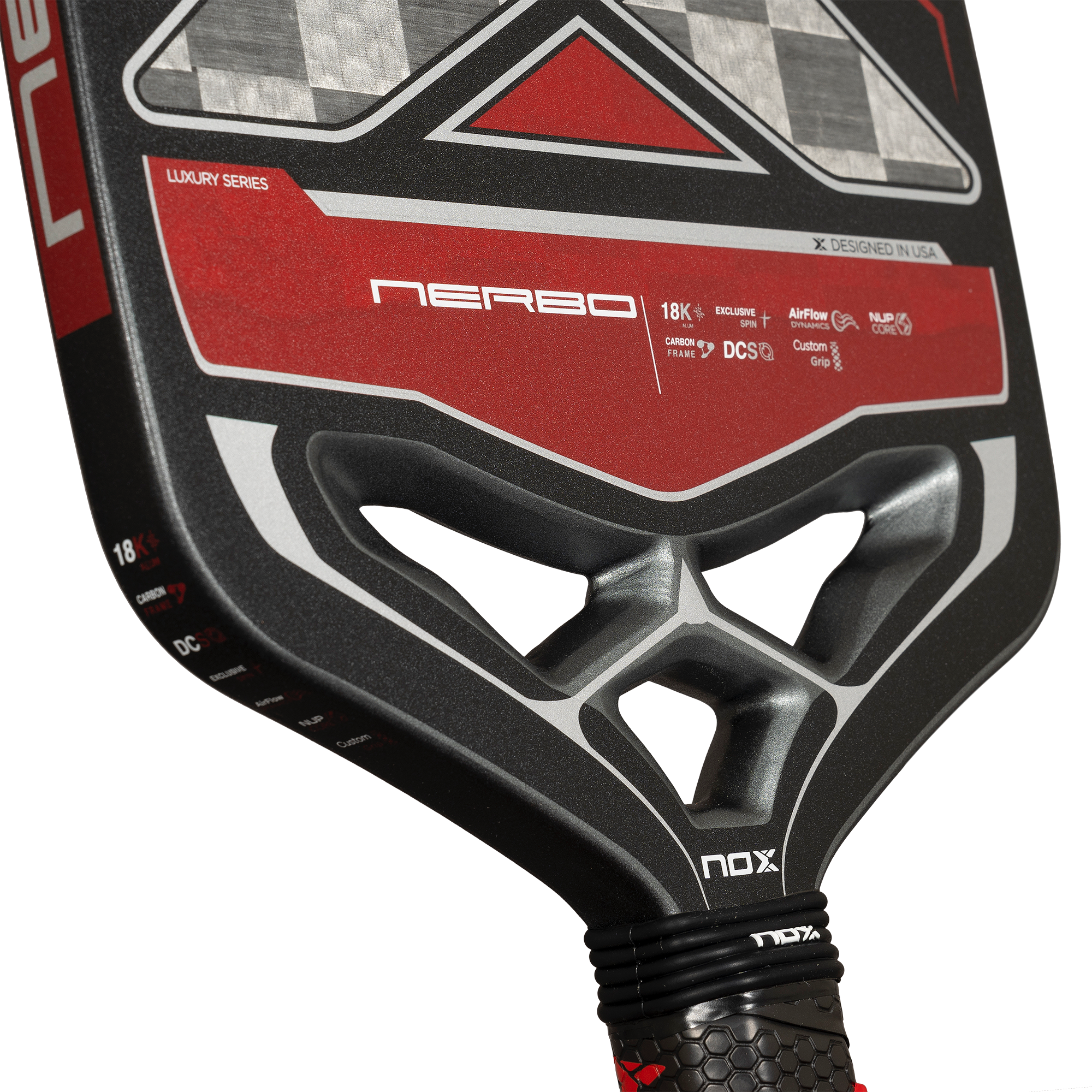 NOX LUXURY NERBO 18K ALUM-CARBON PickleBall Racket
