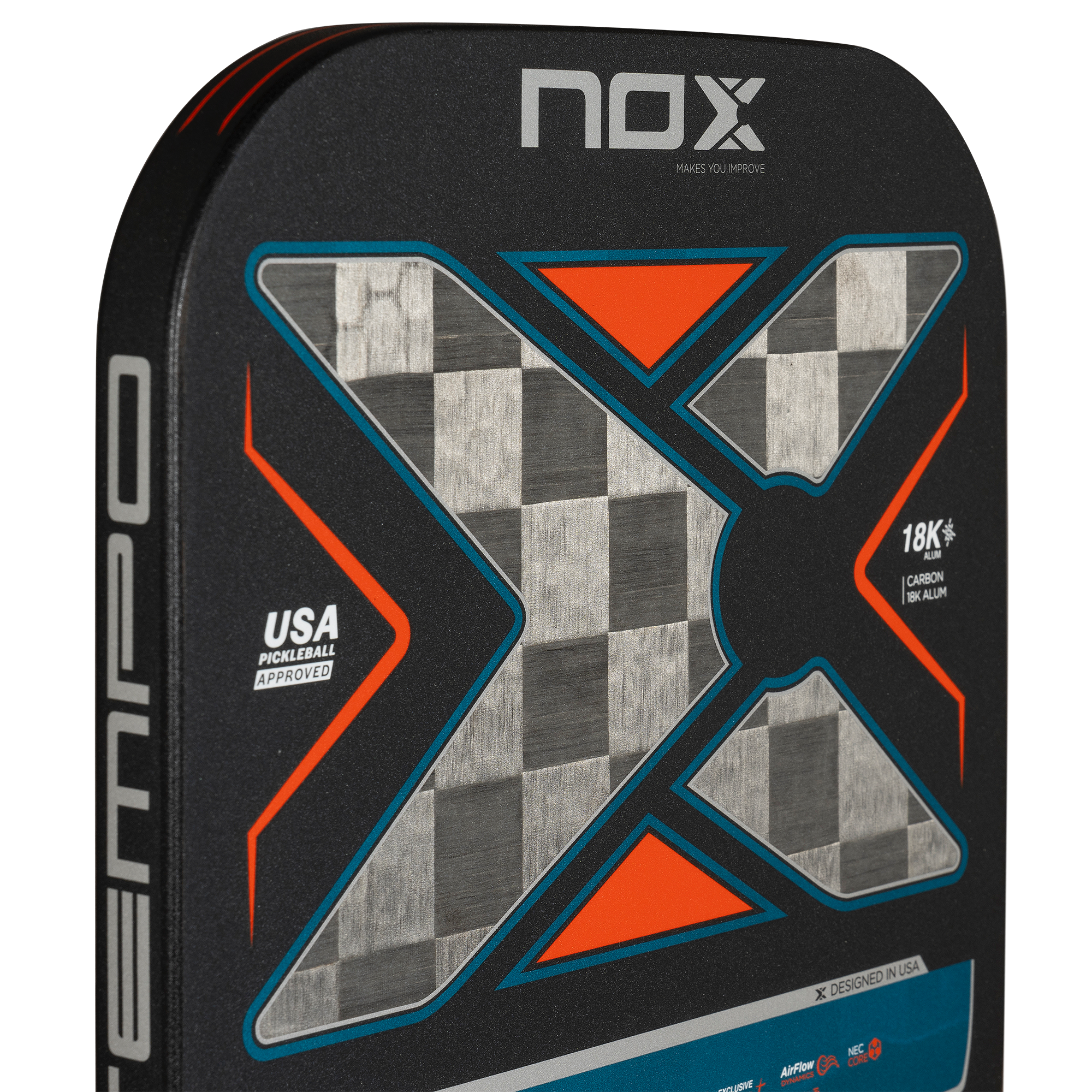 NOX LUXURY TEMPO 18K ALUM-CARBON PickleBall racket