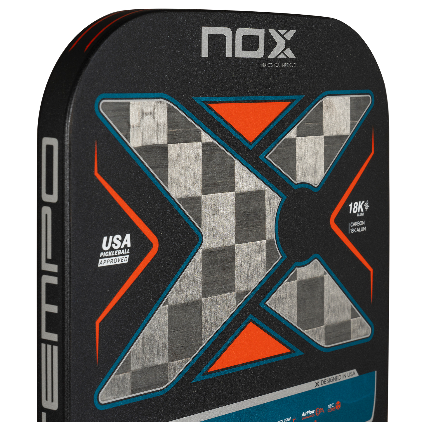 NOX LUXURY TEMPO 18K ALUM-CARBON PickleBall racket