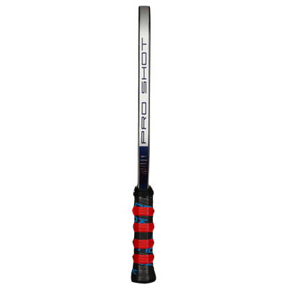 NOX PRO SHOT RACKET 12K Carbon piklbolo raketė – šoninis vaizdas, plonas profilis ir patvarus rėmas aukštiems smūgiams