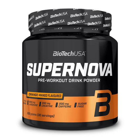 BioTechUSA "SuperNova" PreWorkout stimuliantas su kofeinu (200mg)