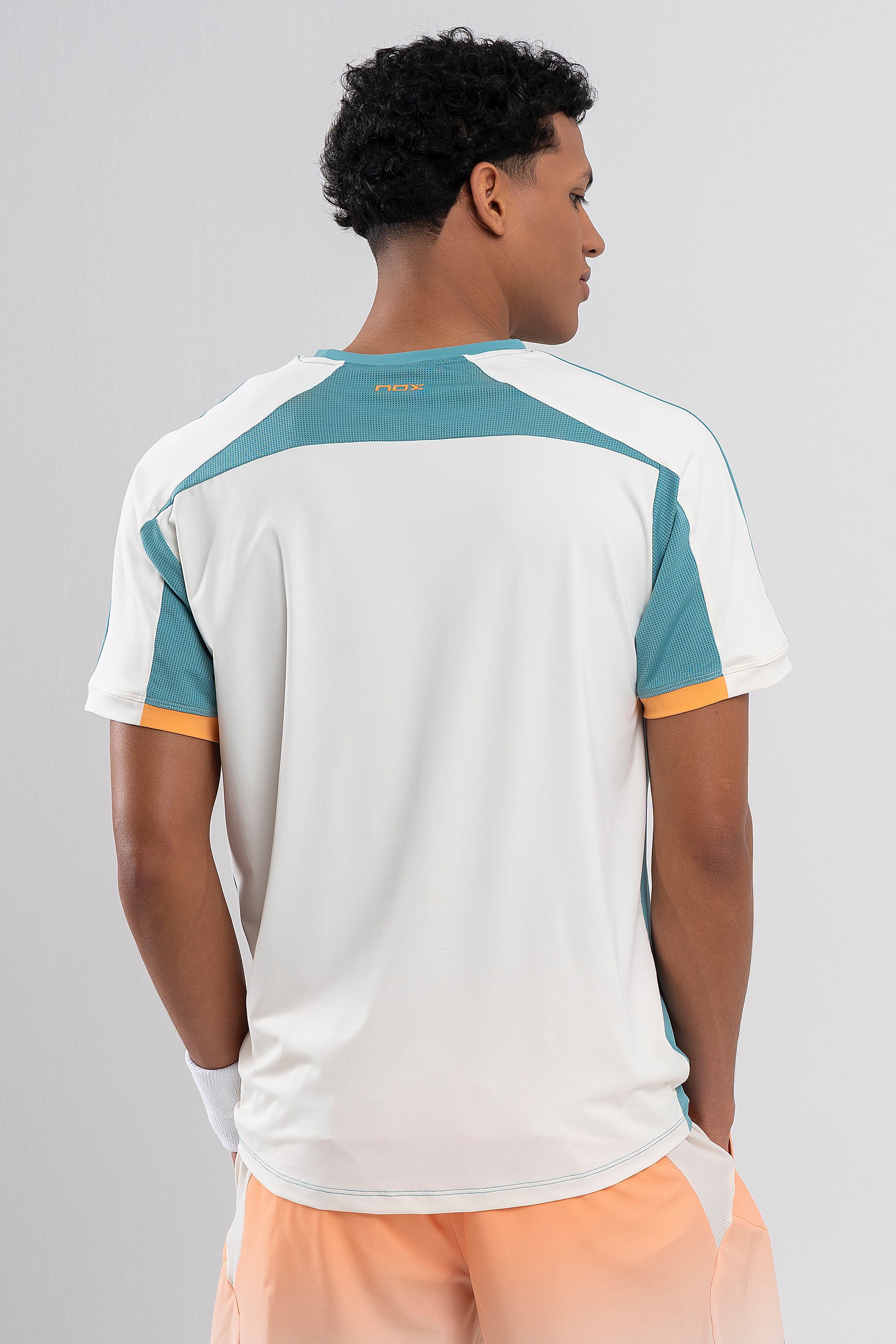 Men's padel shirt NOX PRO T-SHIRT Dusty Turquoise