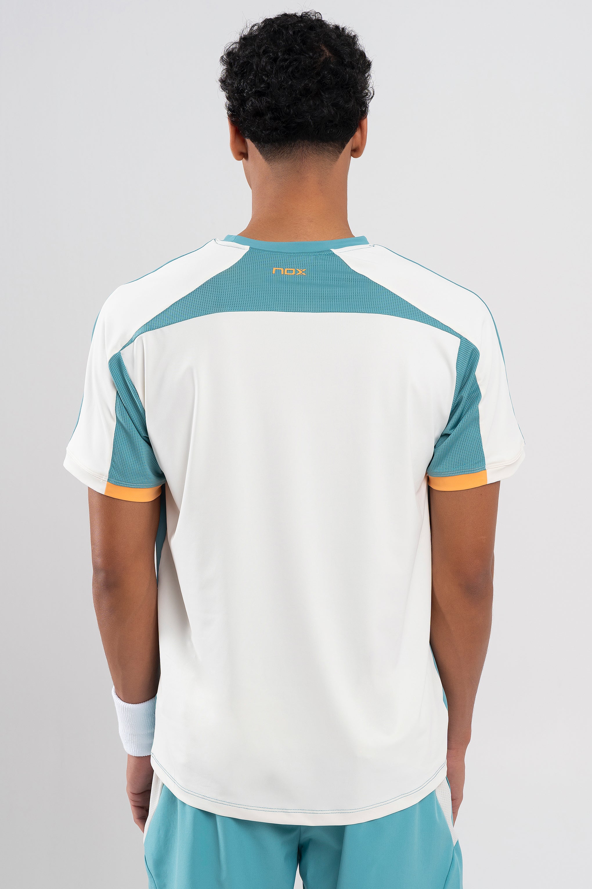 Men's padel shirt NOX PRO T-SHIRT Dusty Turquoise