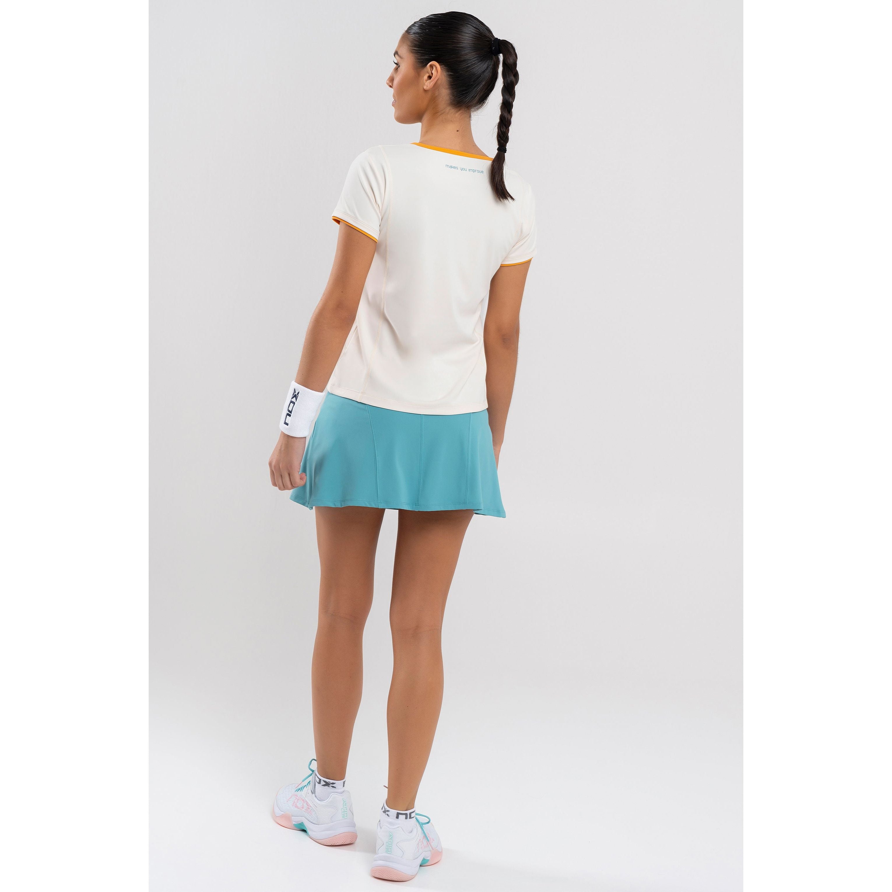 Women's padel shirt NOX PRO Top (sp. Vanilla Ice)