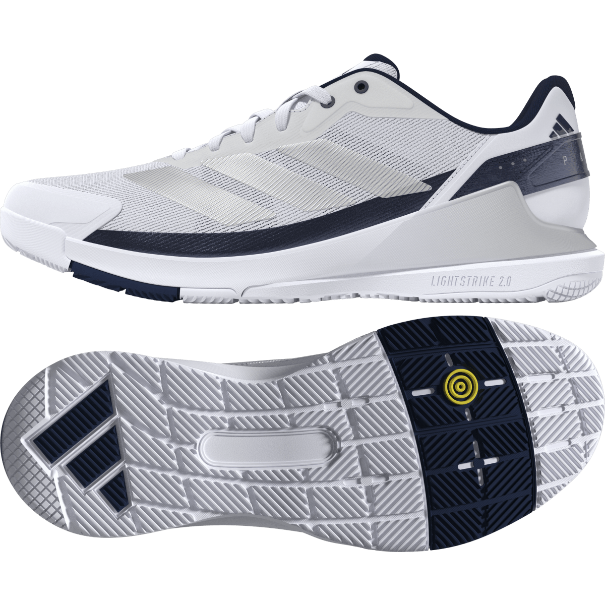 Padelio batai ADIDAS Crazyquick LS Padel White/Blue (46)