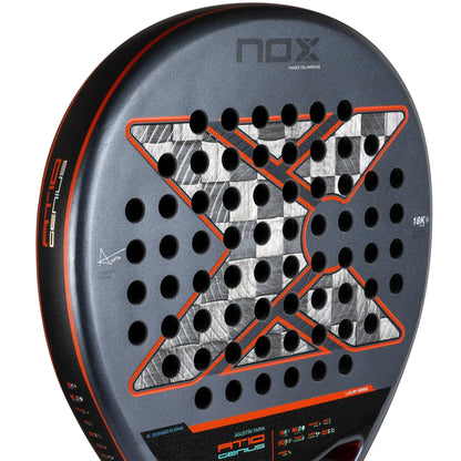NOX AT10 GENIUS 18K ALUM BY AGUSTIN TAPIA 2025 padelio raketė