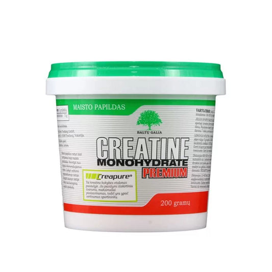 Kreatino monohidratas „Baltų Galia Creatine Monohydrate Premium“ 200g