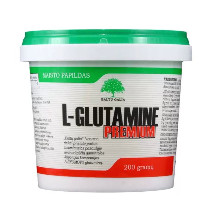Baltų Galia L - GLUTAMINE Aminorūgštis glutaminas 500g. - FitZone