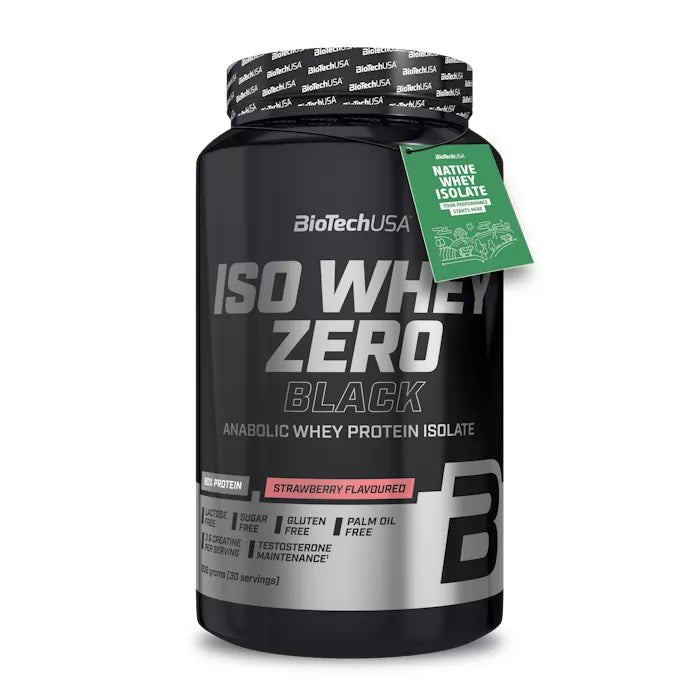 BioTechUSA ISO WHEY ZERO BLACK 908g - FitZone strawberry