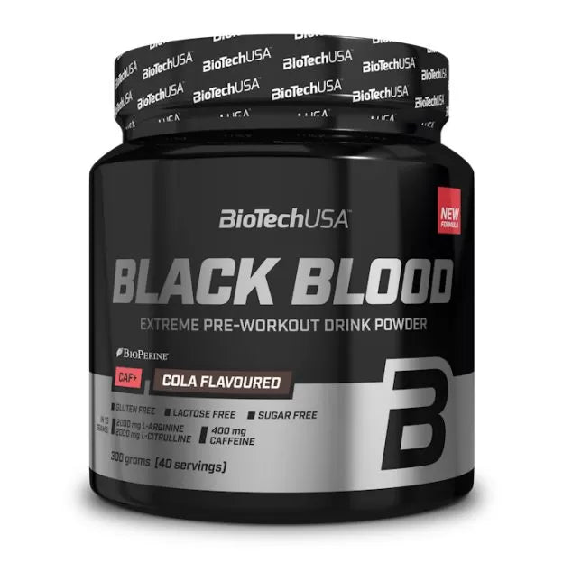 BioTechUSA "Black Blood CAF+" preworkout stimuliantas