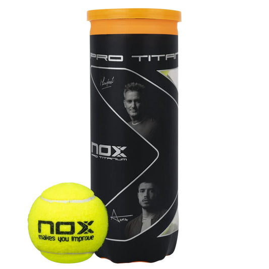 NOX 3 PRO TITANIUM padelio/teniso kamuoliukai