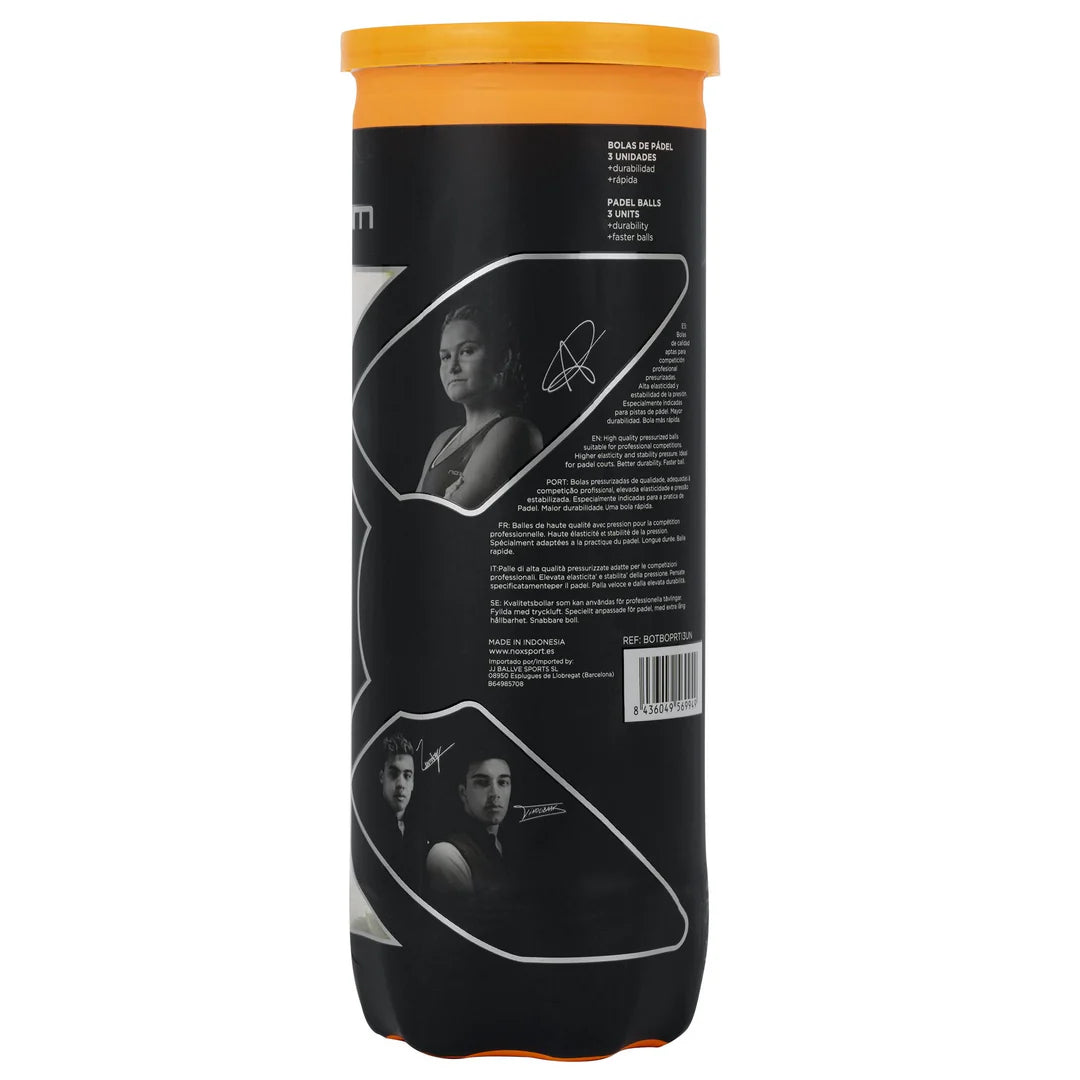 Nox 'Pro Titanium' paddle balls (3pc.)
