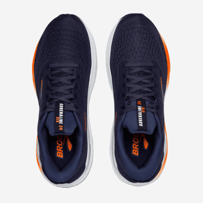 BROOKS ADRENALINE GTS24 vyriški bėgimo batai (sp. mėlyna/oranžinė) - FitZone