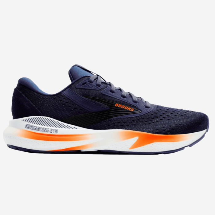 BROOKS ADRENALINE GTS24 vyriški bėgimo batai (sp. mėlyna/oranžinė) - FitZone