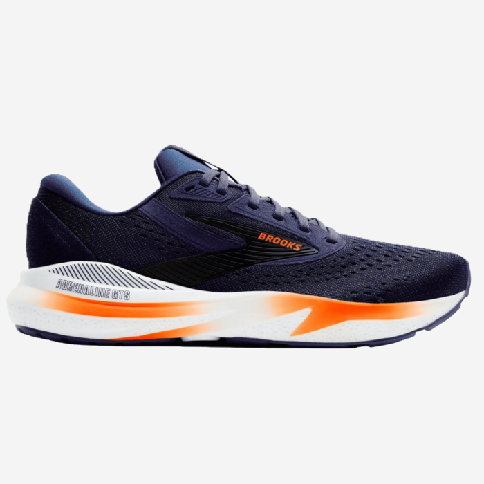 BROOKS ADRENALINE GTS24 vyriški bėgimo batai (sp. mėlyna/oranžinė)