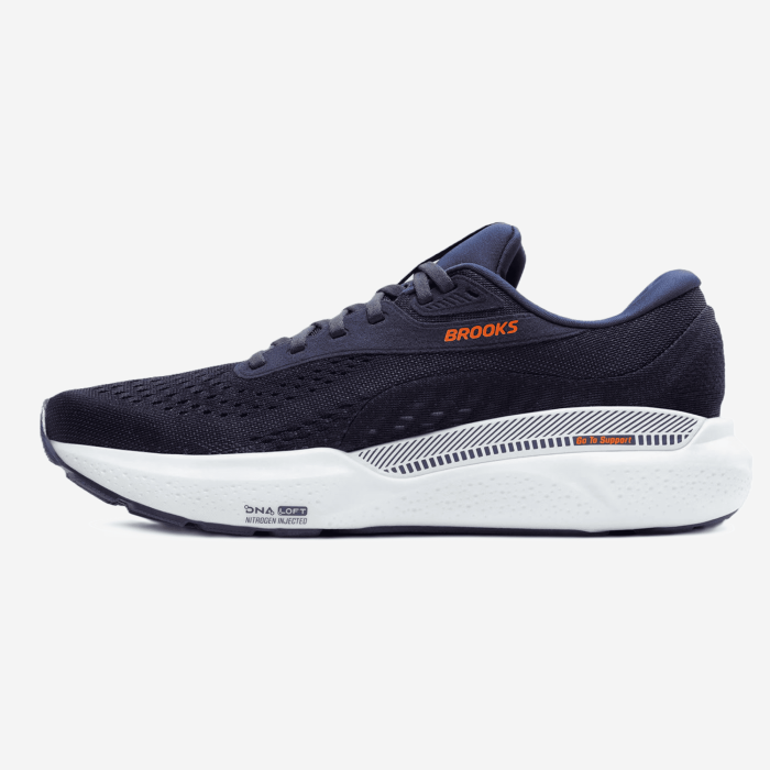 BROOKS ADRENALINE GTS24 vyriški bėgimo batai (sp. mėlyna/oranžinė)