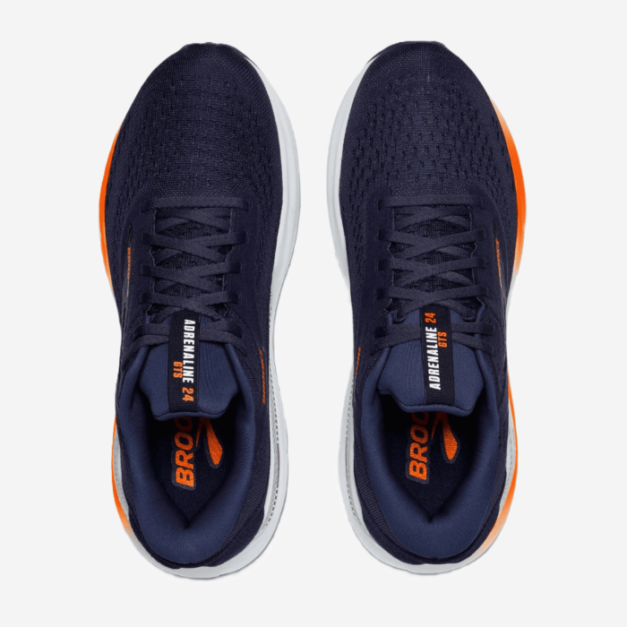 BROOKS ADRENALINE GTS24 vyriški bėgimo batai (sp. mėlyna/oranžinė)