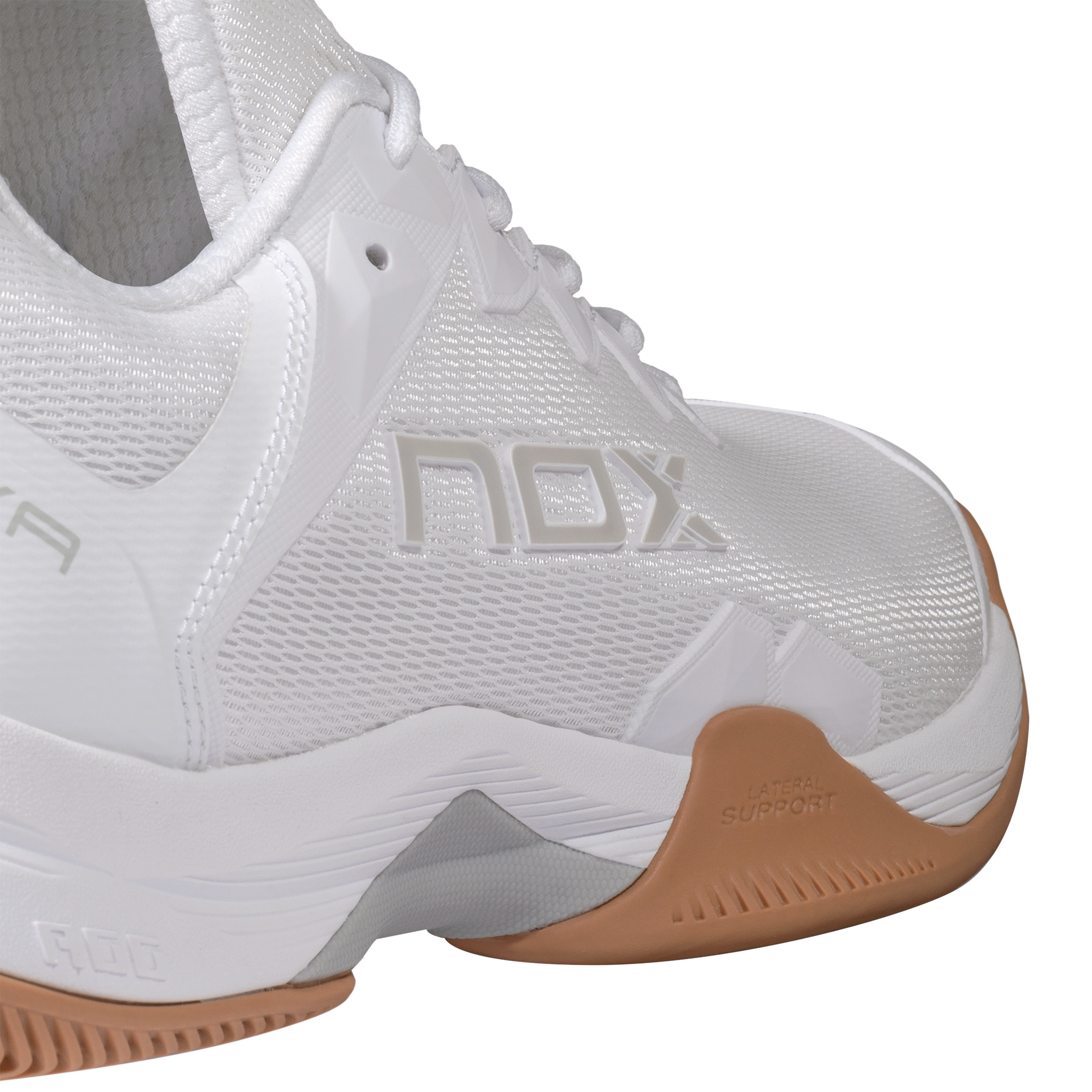 NOX ML10 Hexa White/Gum Rubber balti padelio batai 