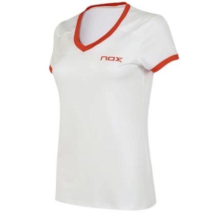 Marškinėliai NOX TEAM TOP White (Red logo)