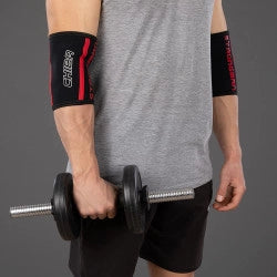 Chiba Strongman neopreniniai alkūnių įtvarai įmaunami - 2vnt. (L dydis)