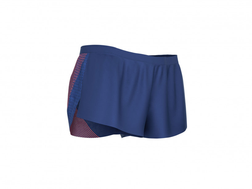 Compressport Racing Split running shorts blue