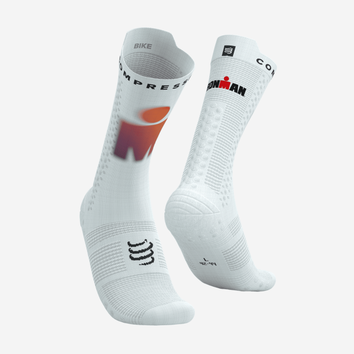 COMPRESSPORT PRO RACING v4.0 BIKE IRONMAN 2025 dviratininko kojinės
