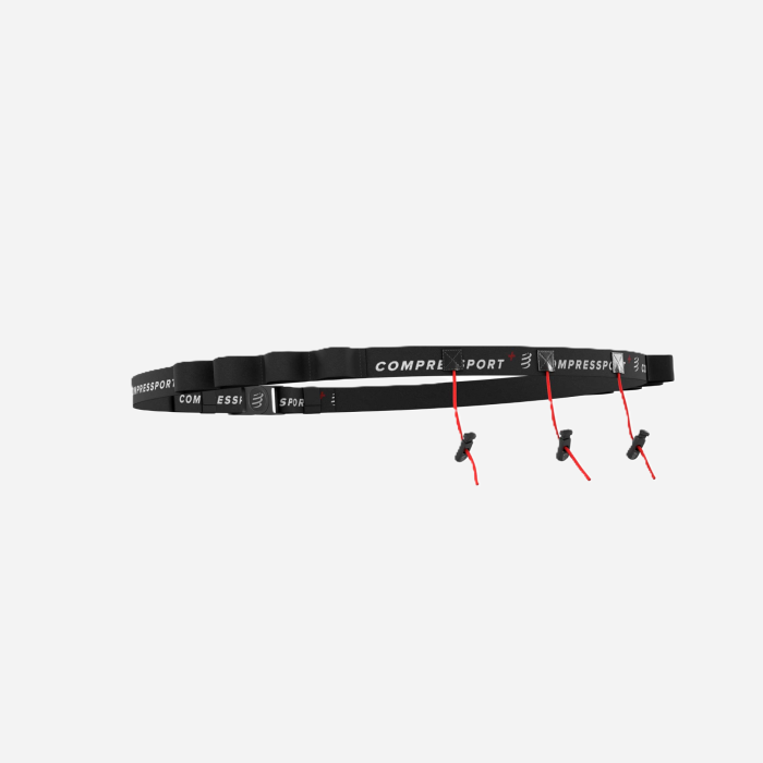 COMPRESSPORT RACE BELT with number plate holders and gel pad holder