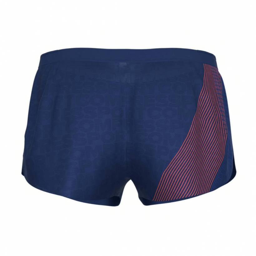 Compressport Racing Split running shorts blue