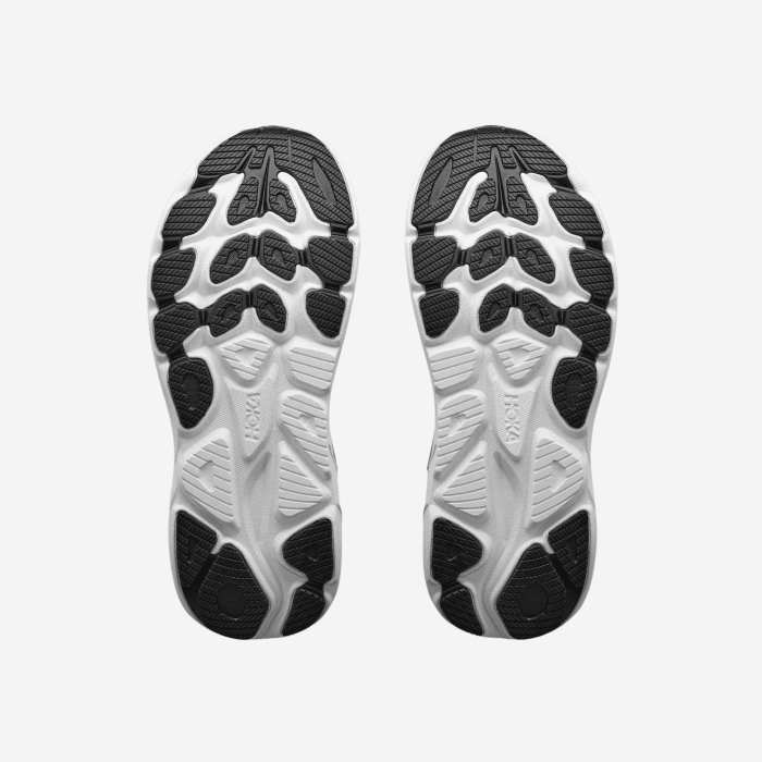 HOKA Clifton 11 Wide Men's Running Shoes - Black / White