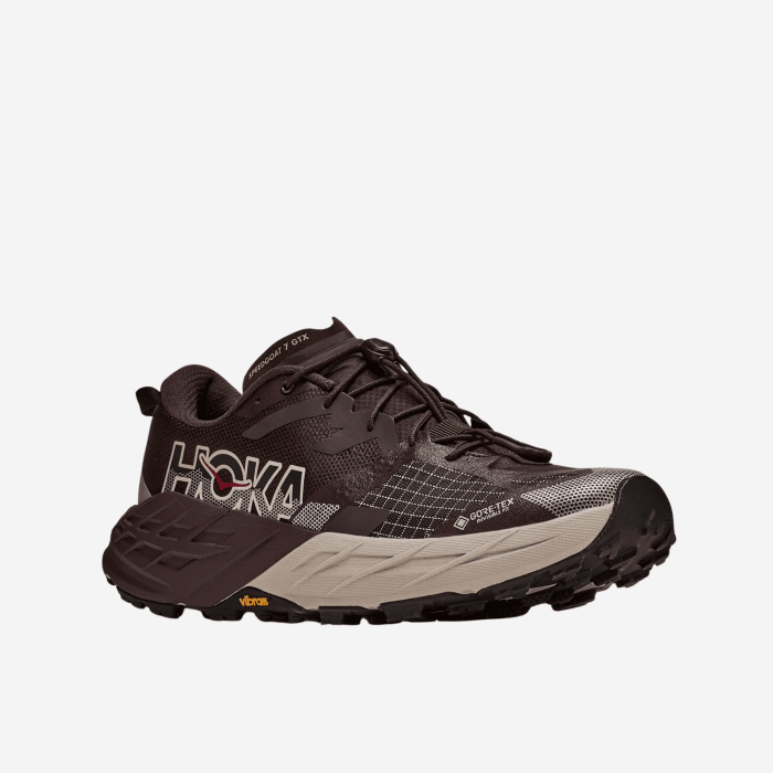 HOKA Speedgoat 7 GTX Wide Herrskor Brun / Grå - 5