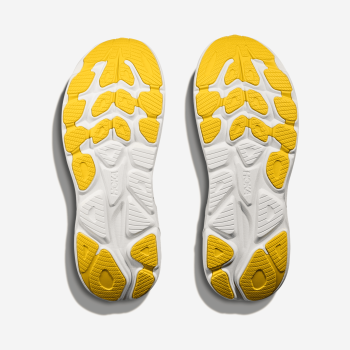 Hoka Clifton 10 Men's Running Shoes (Sp. Blue/Yellow)