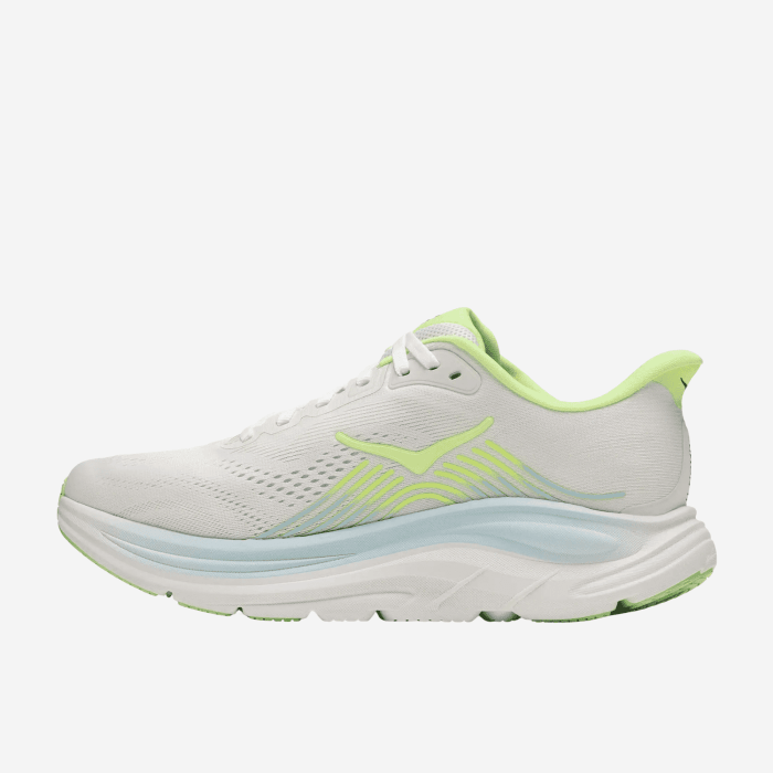 HOKA Clifton 11 löparskor för kvinnor (Sp. Vit/Grön) - FitZone