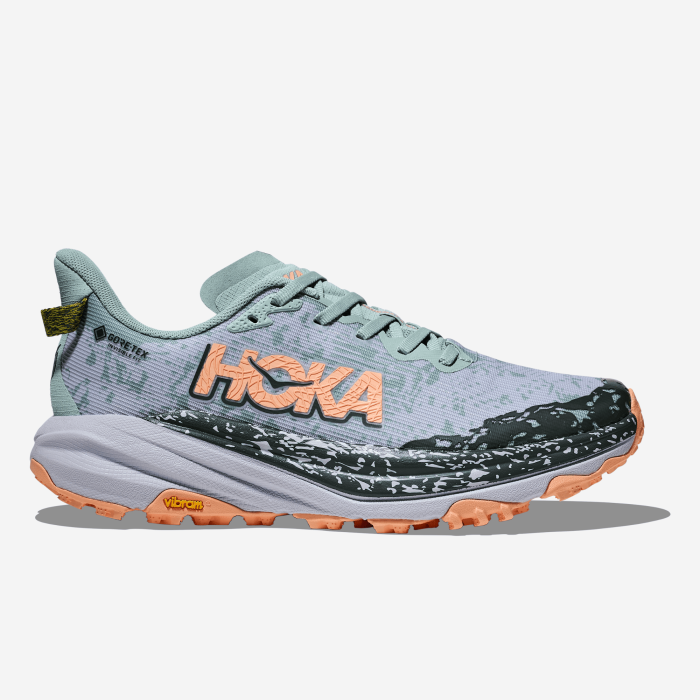HOKA SPEEDGOAT 6 GTX moteriški trail batai (sp. violetinė/oranžinė)