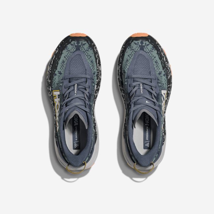 HOKA SPEEDGOAT 6 moteriški trail batai WIDE (sp. pilka/žalsva)