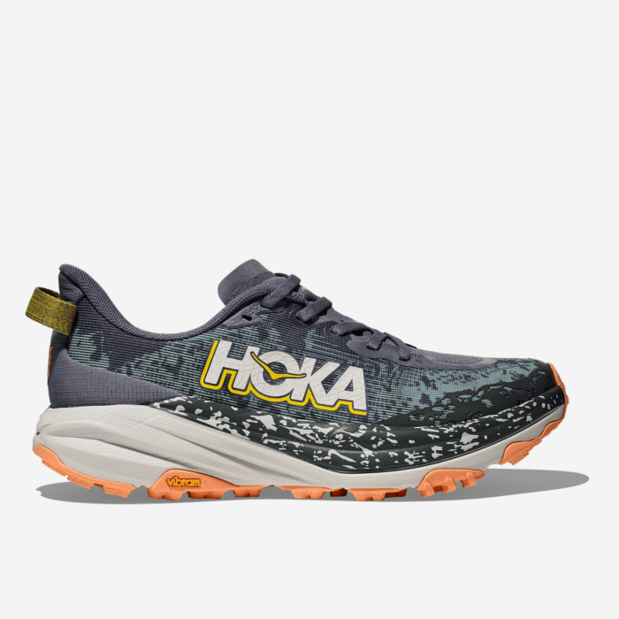 HOKA SPEEDGOAT 6 moteriški trail batai WIDE (sp. pilka/žalsva)