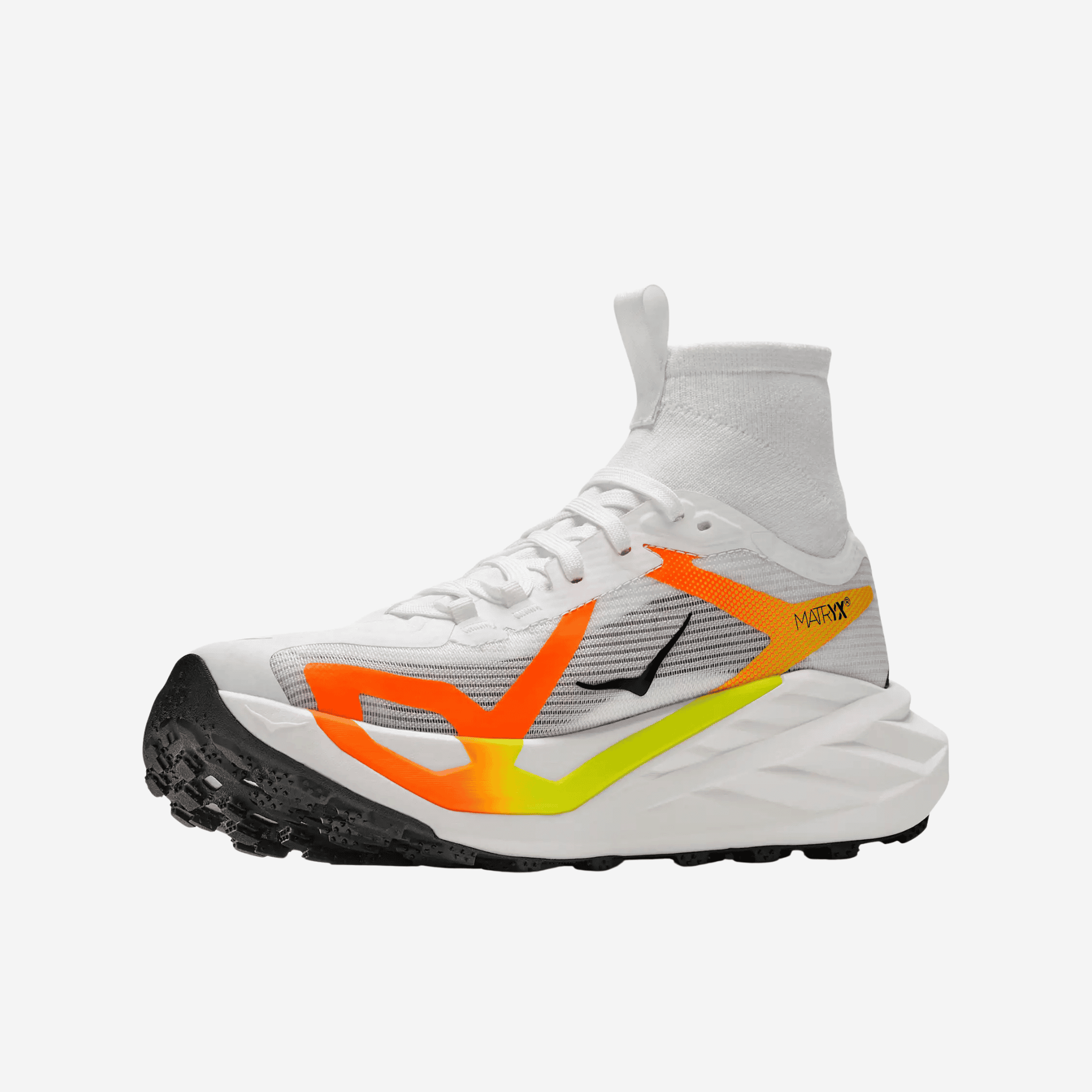 HOKA Tecton X 4 vyriški trail bėgimo batai – Balta / Oranžinė