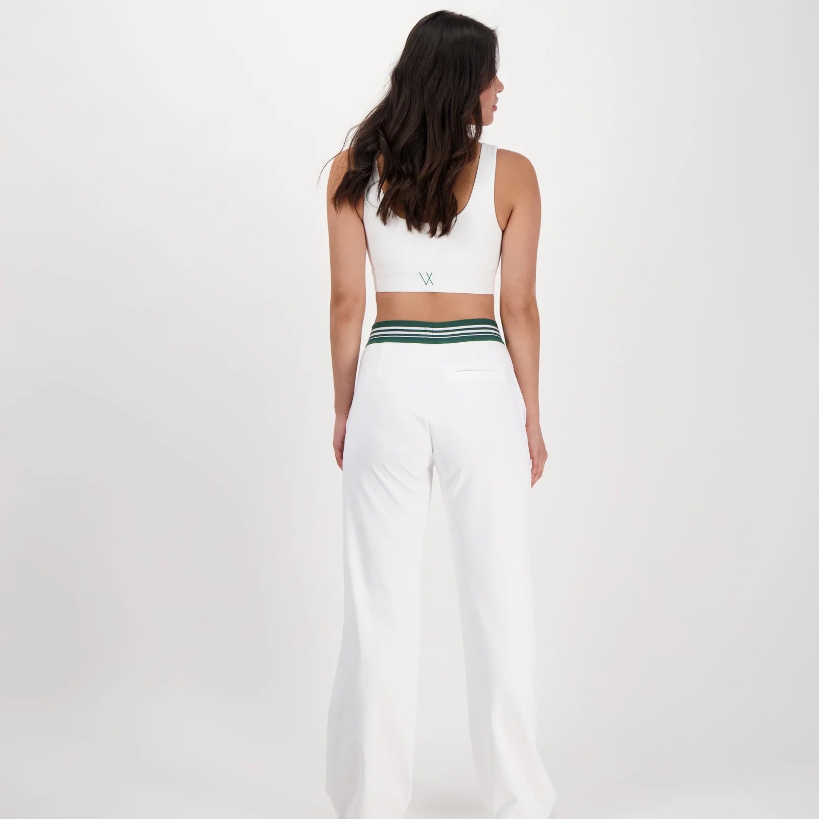 Kelnės VIEUX JEU Stella White/Green (L)