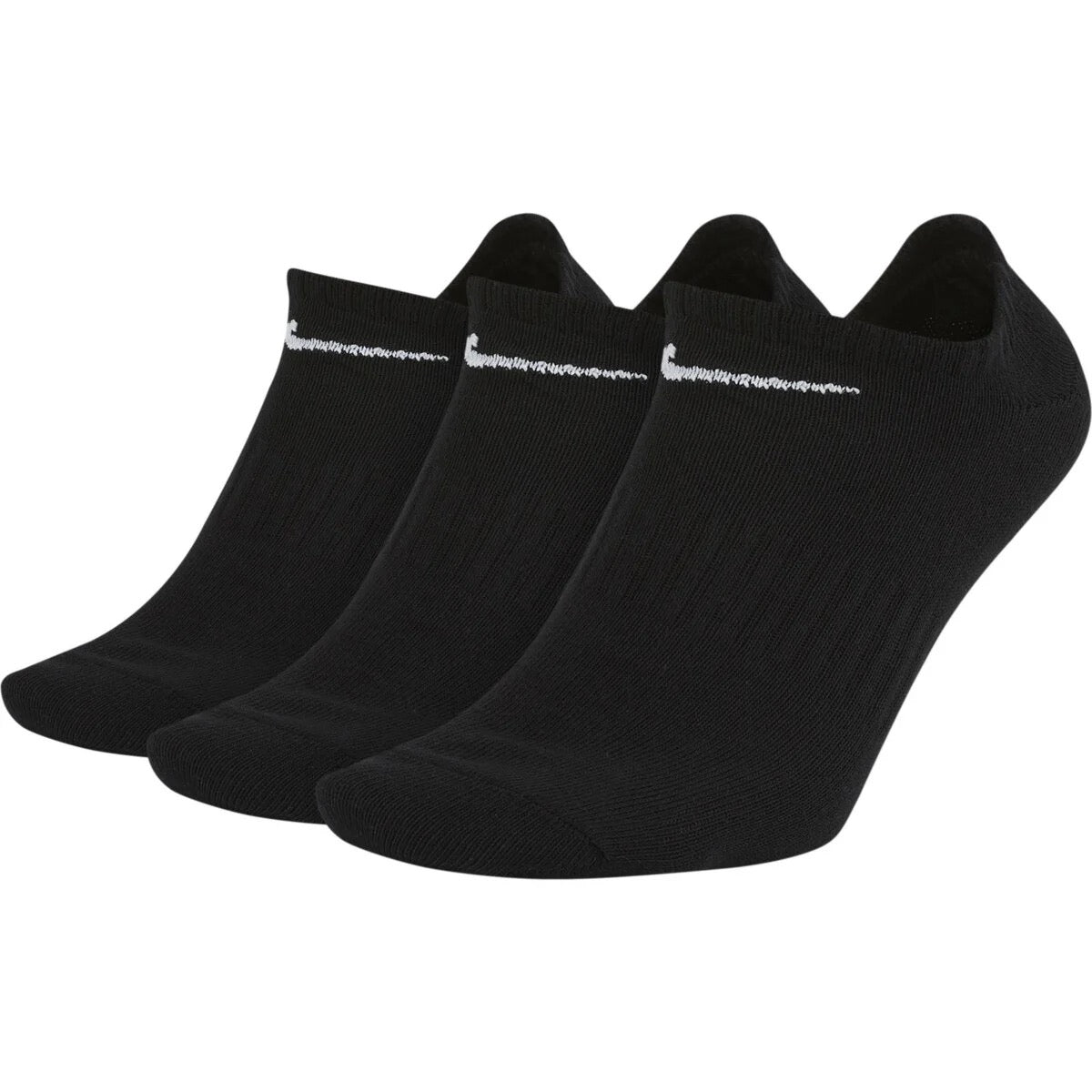 Kojinės NIKE Everyday Lightweight No Show Black 3 poros (34–38)