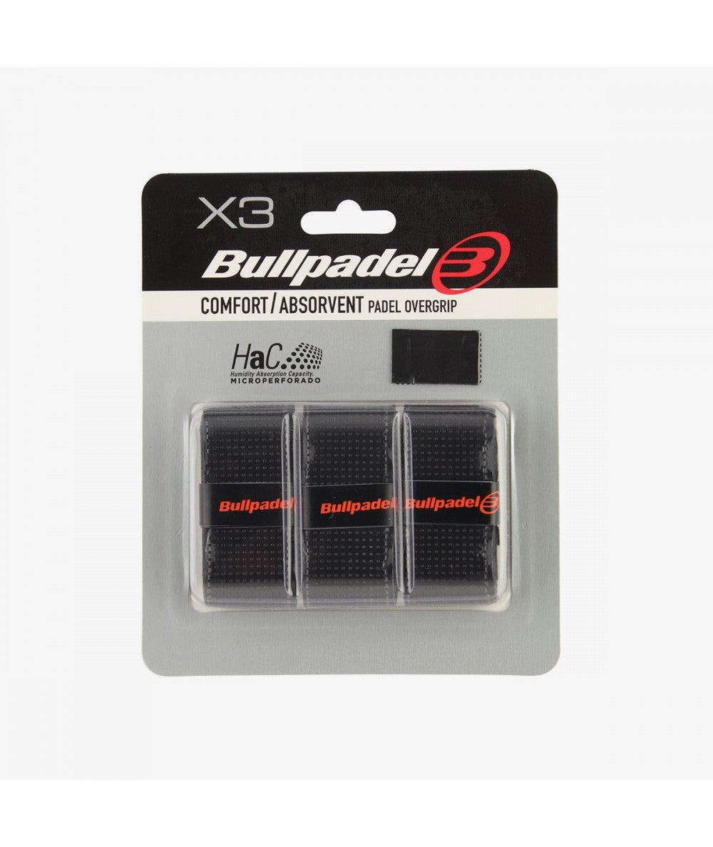 Koto apvijos BULLPADEL GB-1201 Comfort Absorbent Black, 3 vnt